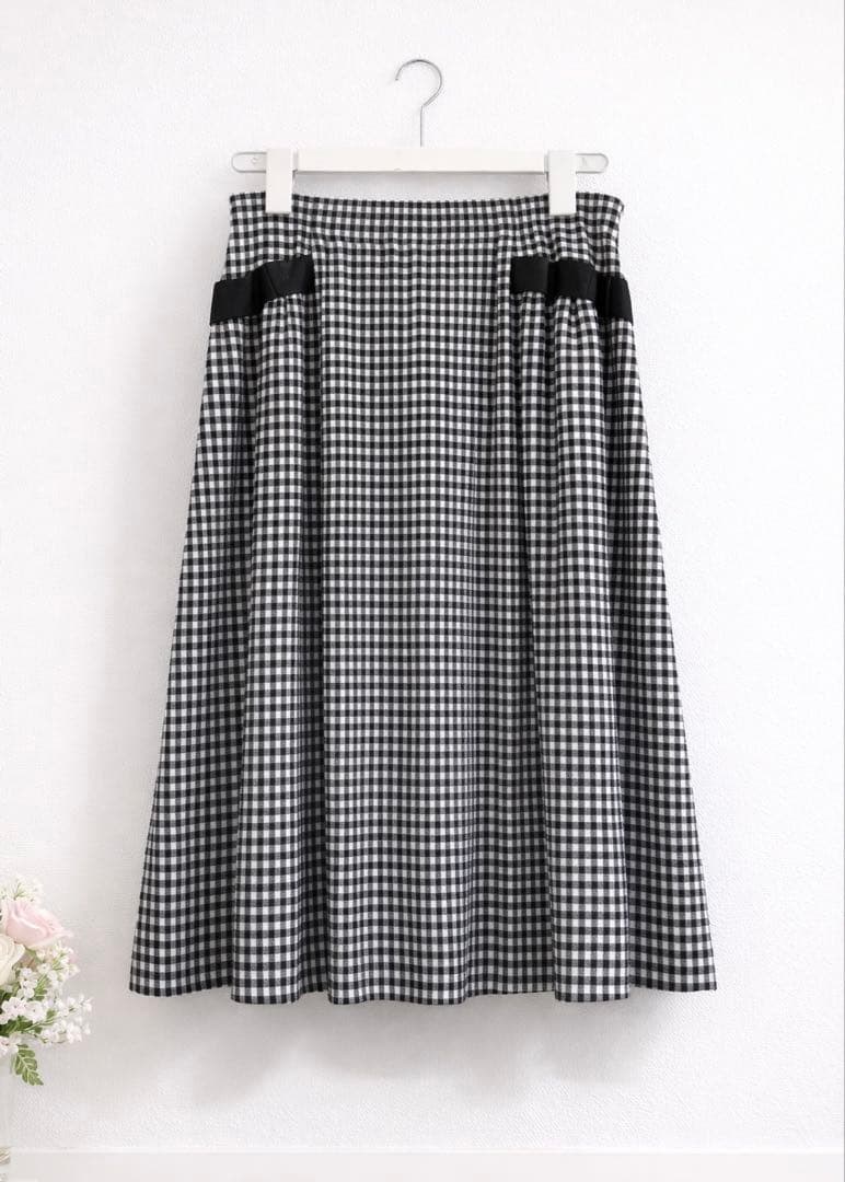 エムズグレイシー♡ギンガムチェックフレアスカート　44