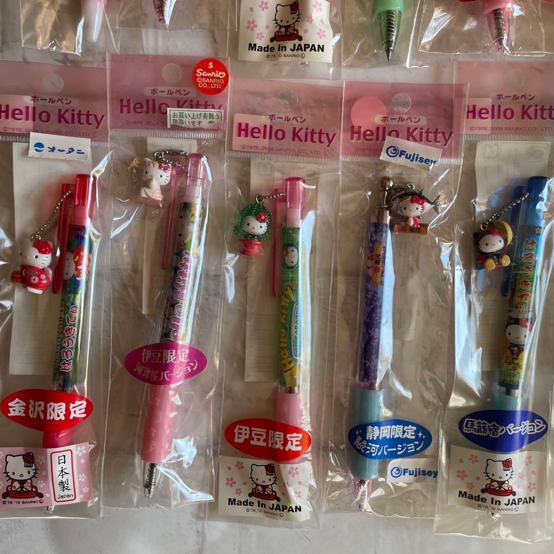 ハローキティご当地ボールペン35本/シャープペン2本　おまけ6本