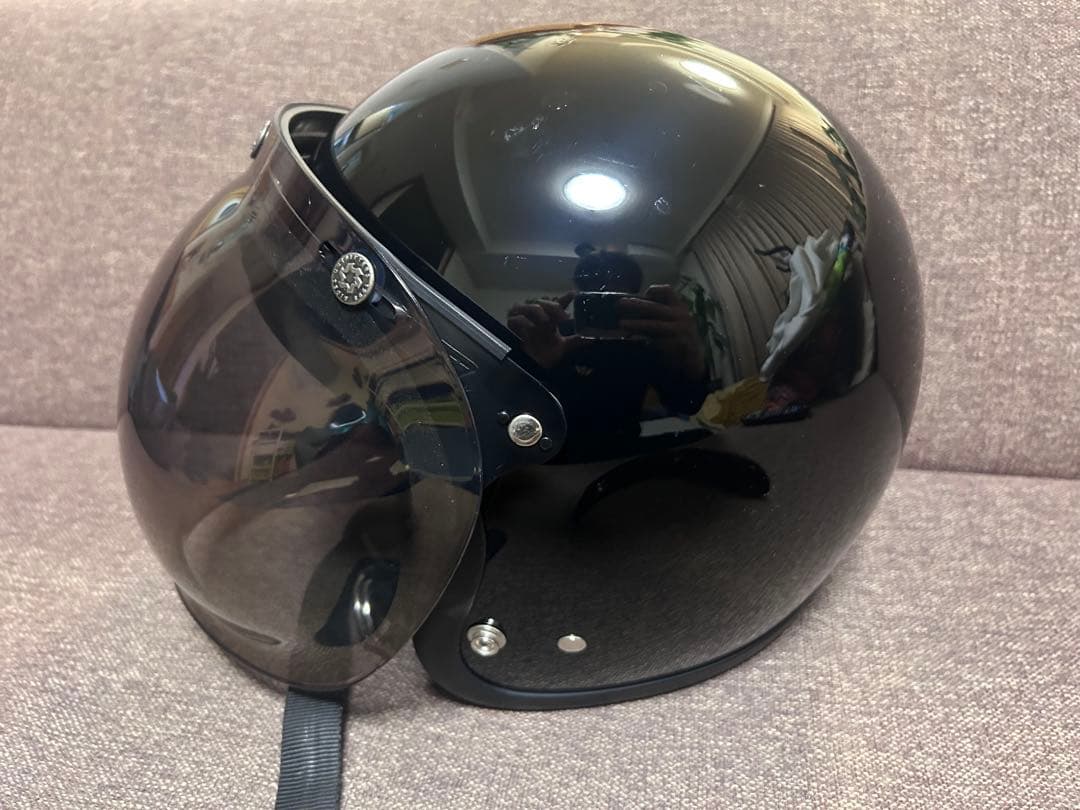 h*u様 早い者勝ち　TT&CO ジェットヘルメット バイザー、シールド付き ブ