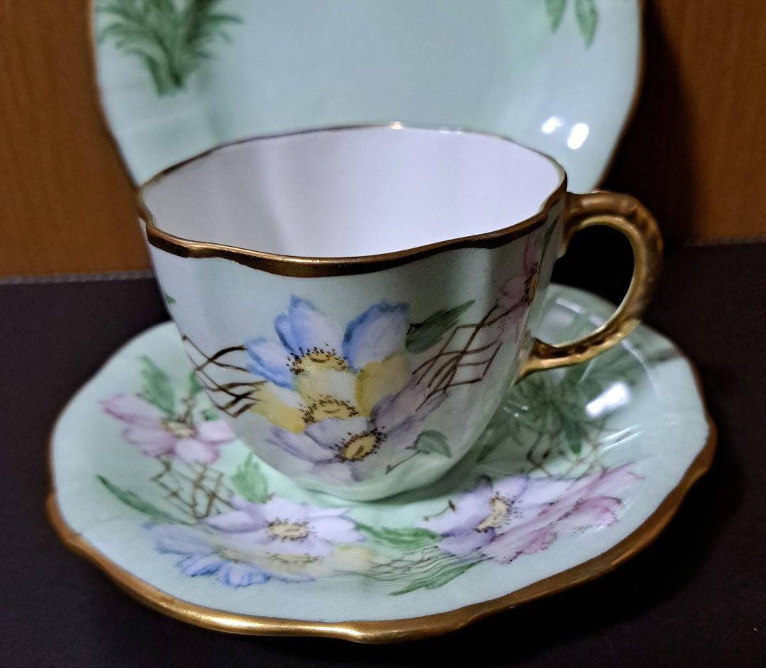 アンティーク　ロイヤルウースター ハンドペイント　トリオセット