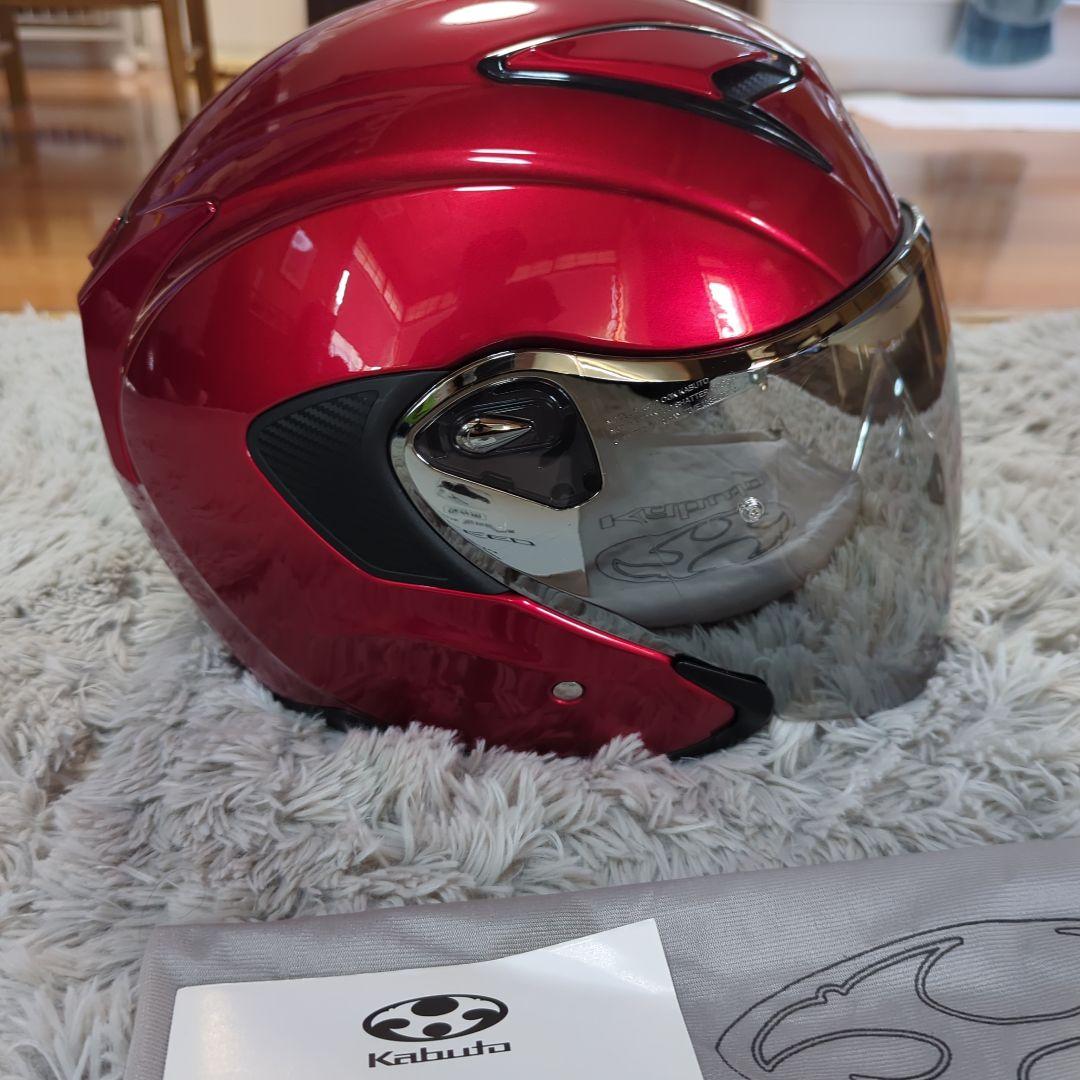 【美品】OGK Kabuto EXCEED ヘルメット M 純正ミラーシールド付