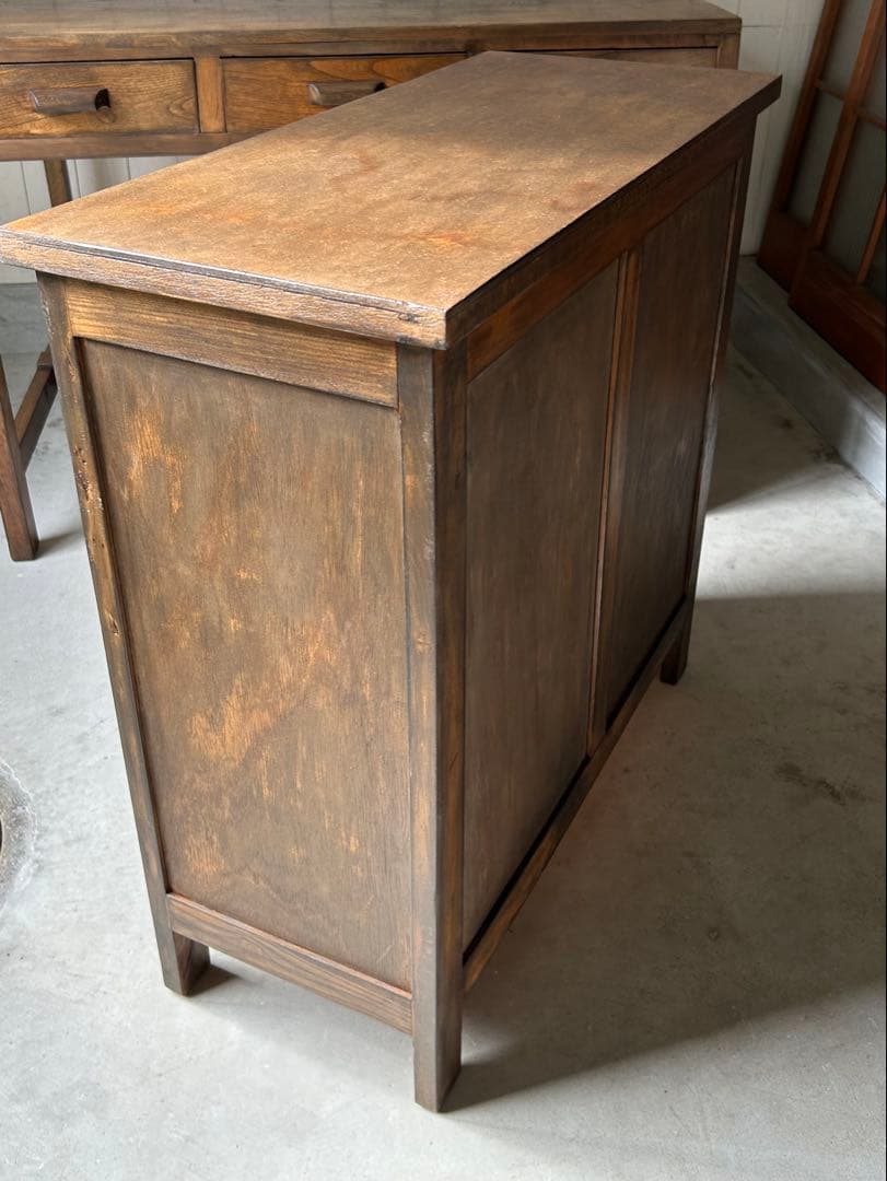 アンティーク　日本製　家具　机　デスク　レストア済み