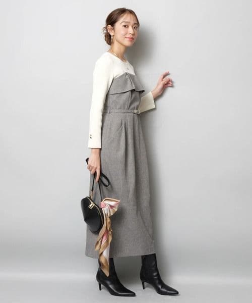 新品未使用・25AW現行・サイズ1　JUSGLITTY ベアドッキングワンピース