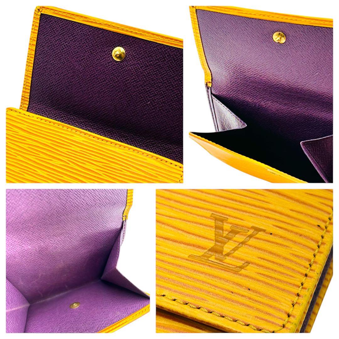 【美品】Louis Vuitton エピレザー　エリーズ　 三つ折り財布 鑑定済