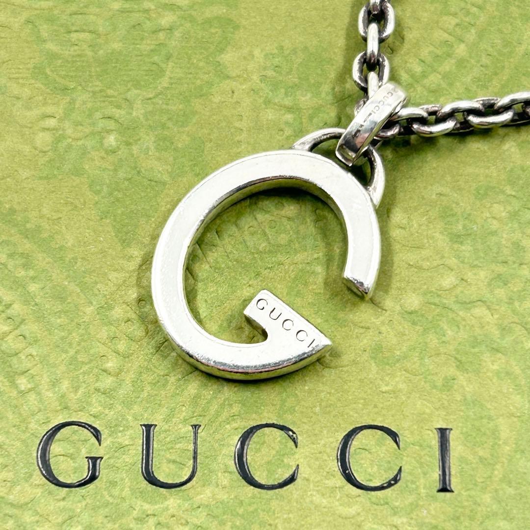 美品✨　グッチ　GUCCI ネックレス　ロゴモチーフ　G シルバー Ag925