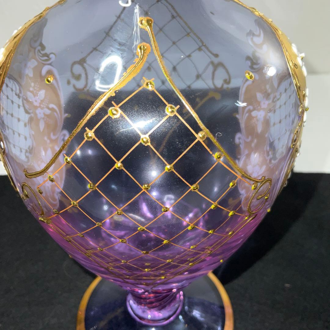 ベネチアンガラス　グラス５　デキャンタ１