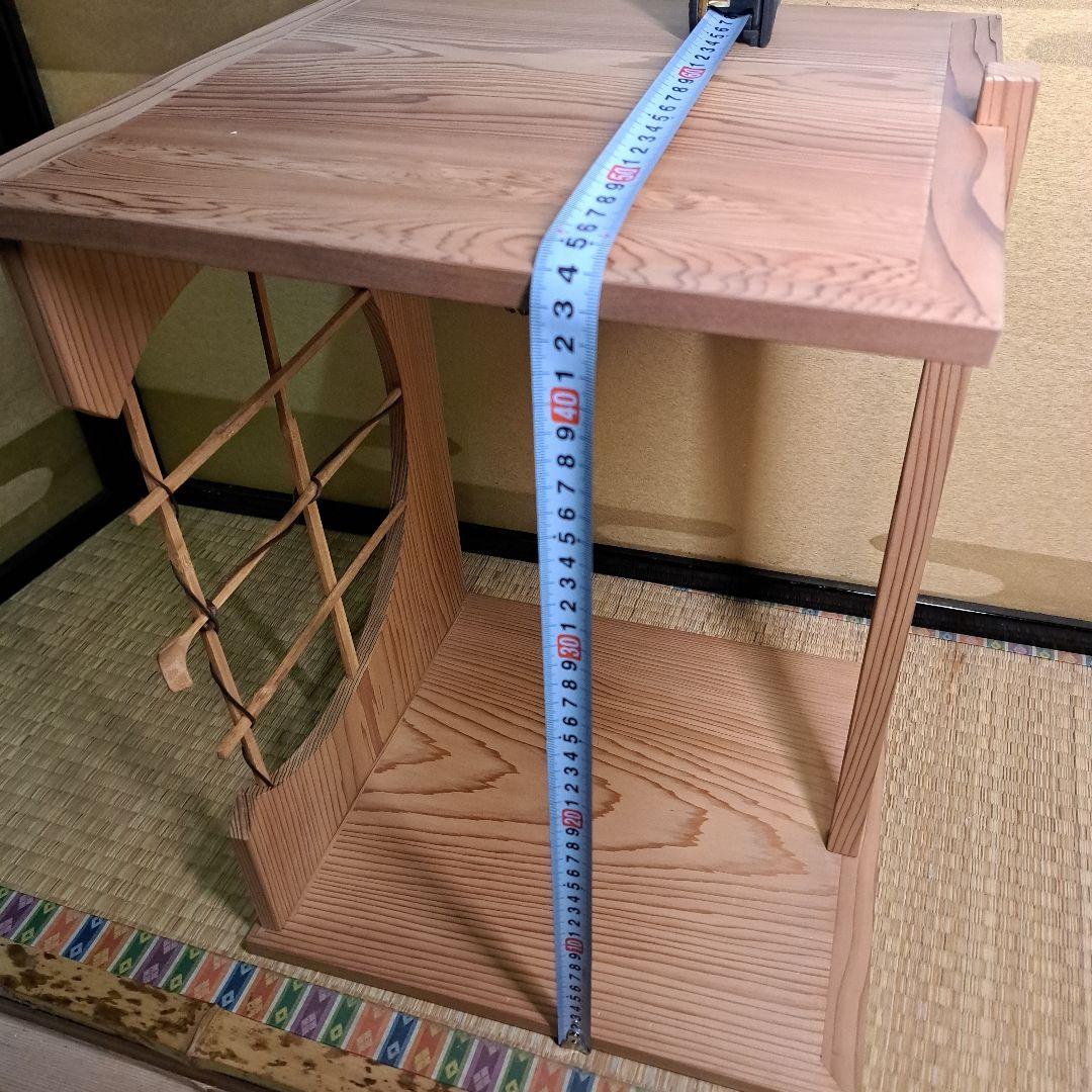 美品 茶道具 淡々斎好 溜精棚 組み立式 元箱