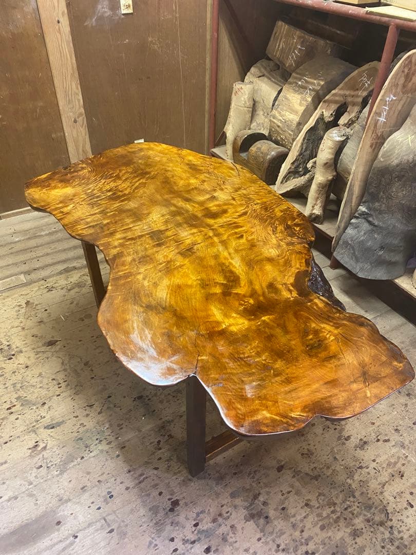 栃の木　天板　テーブル板　棚板　木材　DIY　天然木　一枚板　013