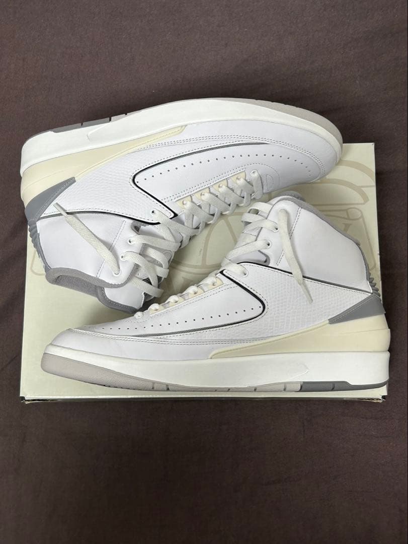 NIKE Air Jordan 2 ホワイト&セメントグレー　29cm