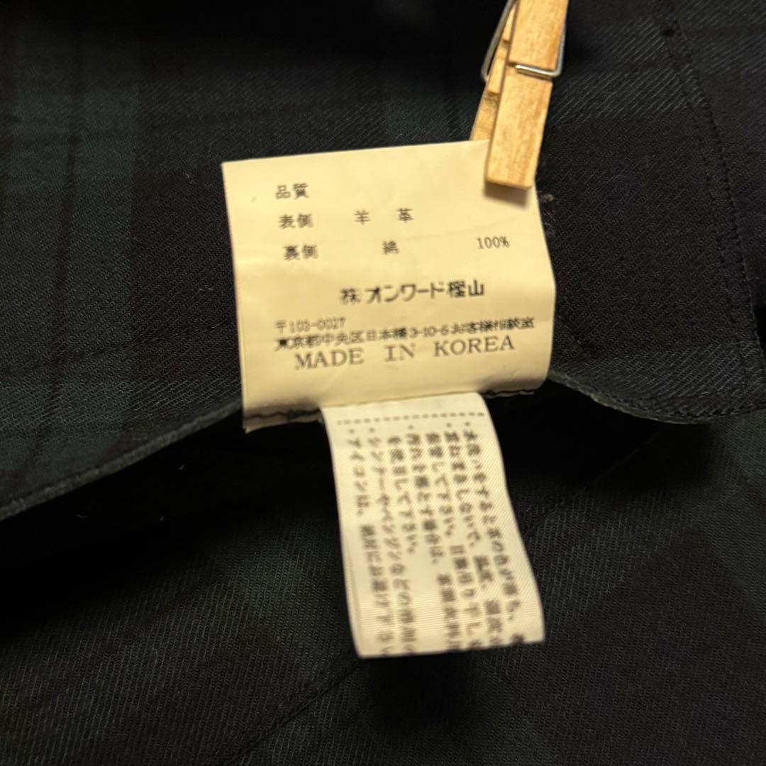 23区HOMME　レザージャケット　ブラック　本革　羊革　ライダース　丈長め