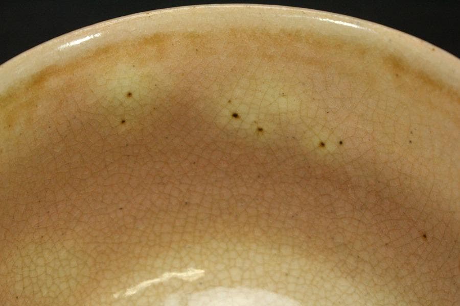 茶道具 月谷焼 月谷初子作 茶碗 風景画 美品 箱入(メ1282)