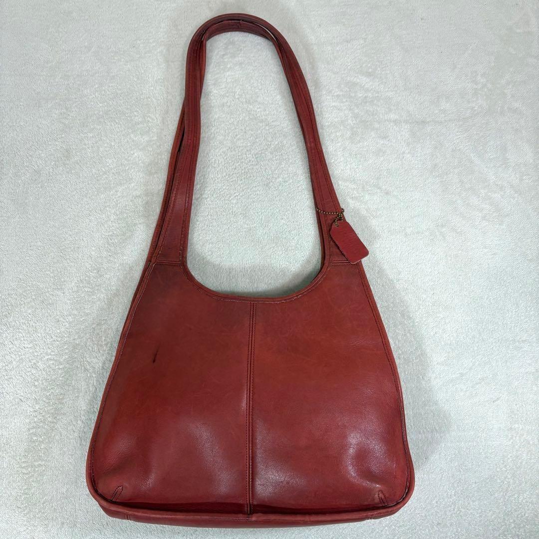 バッグ VINTAGE OLD COACH ERGO SHOPPER RED BAG