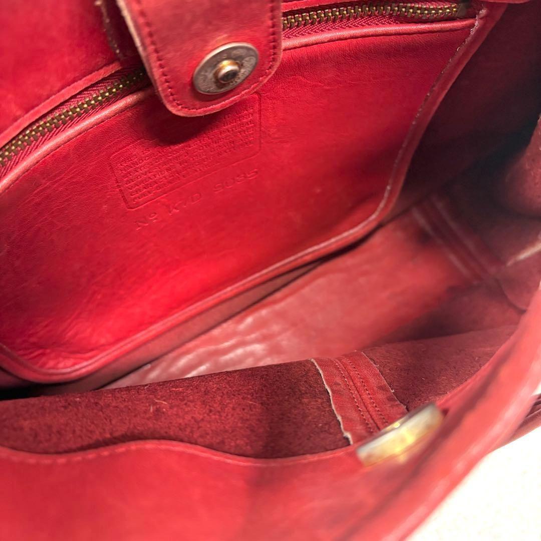 バッグ VINTAGE OLD COACH ERGO SHOPPER RED BAG