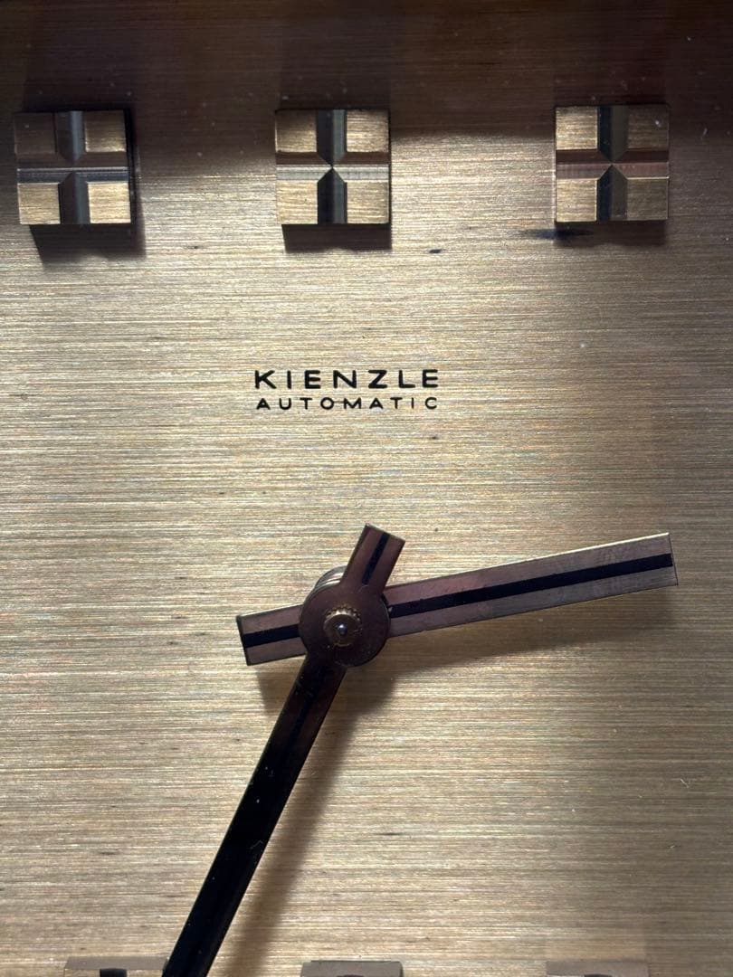 【稼働品】キンツレ KIENZLE ヴィンテージ置き時計 オートマチック ドイツ