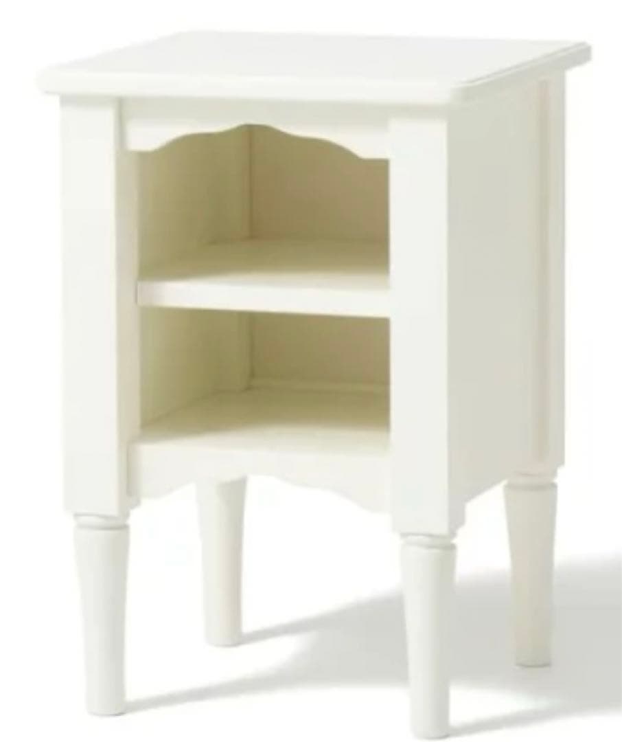 本日中値下げ　フランフラン　ミーオ　ナイトテーブル　ホワイト