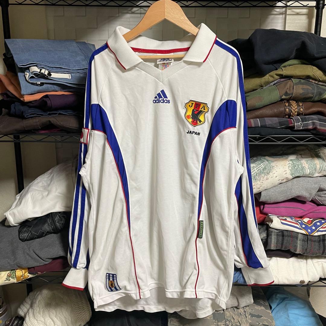 アディダス万国旗タグ1999年2000年シーズンのサッカー日本代表ユニフォーム