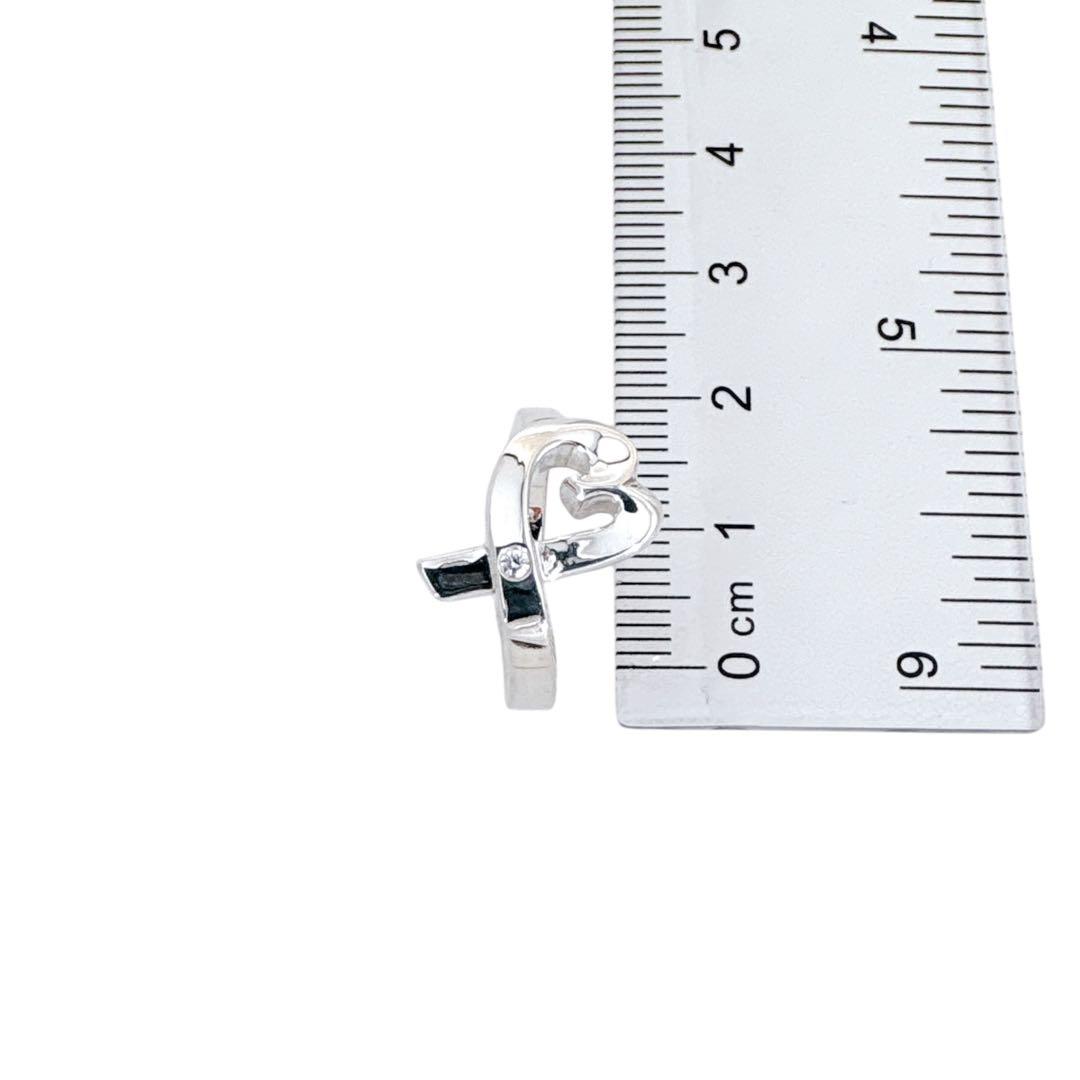 【光沢艶感仕上げ】ティファニー ラビングハート 1P ダイヤ リング 7号