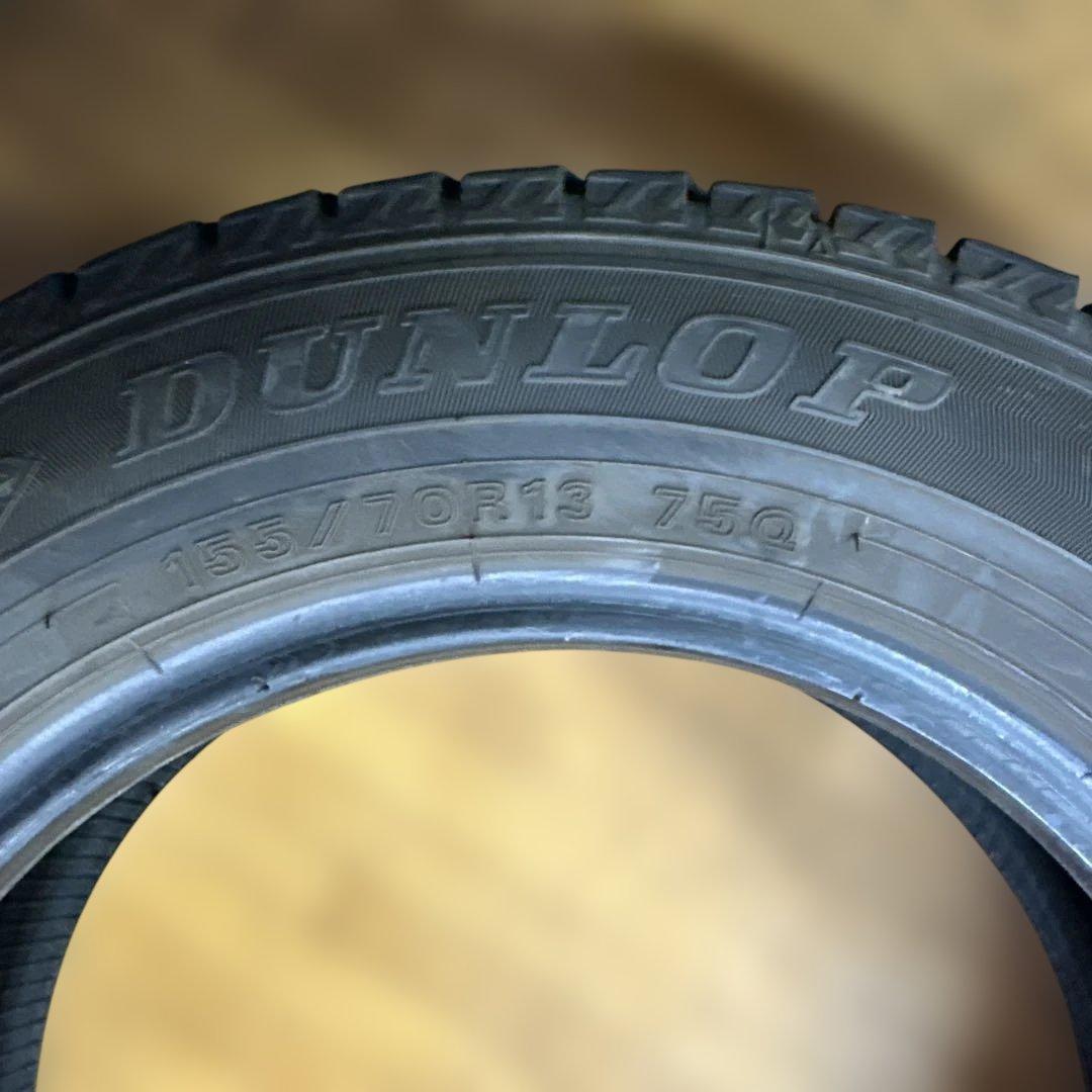 ダンロップ　155/70R13 冬用タイヤ　2023年　4本(42)
