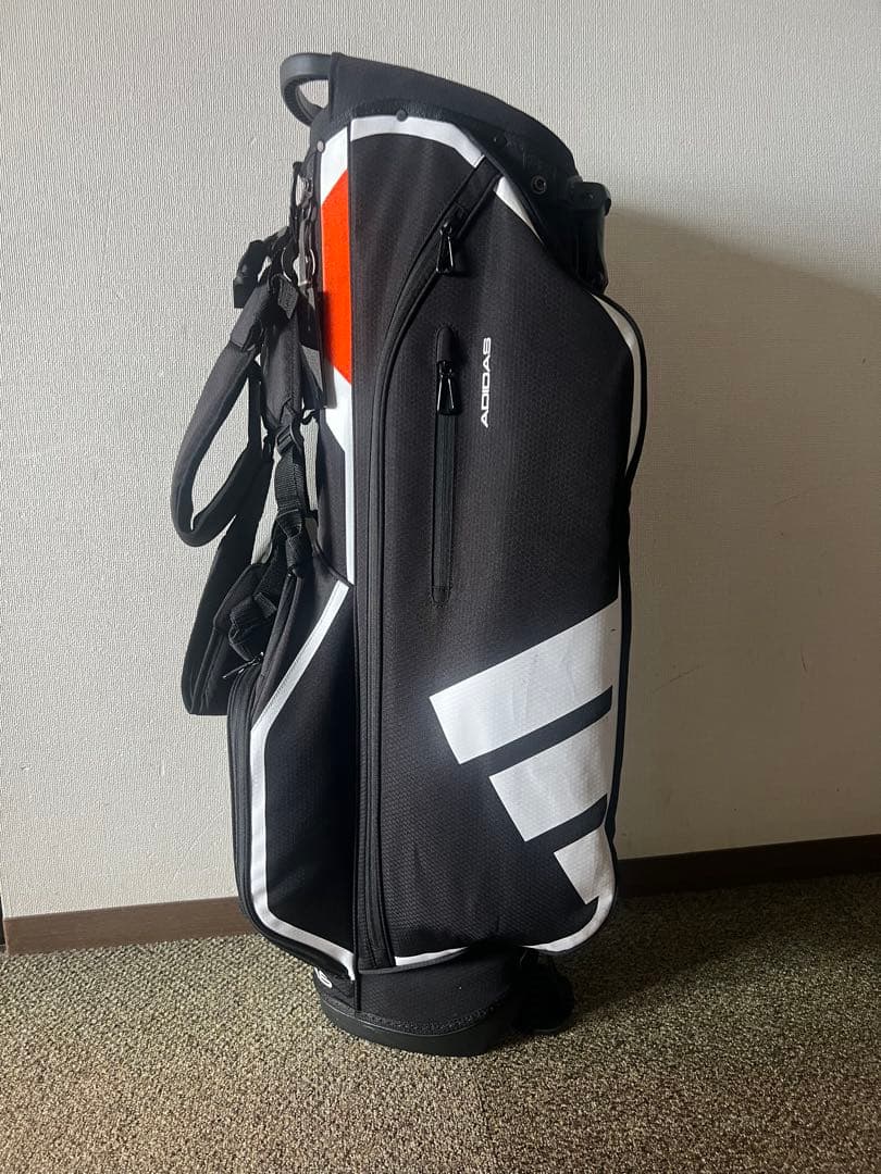 adidas アディダス スタンド式 スリムキャディバッグ【ブラック】