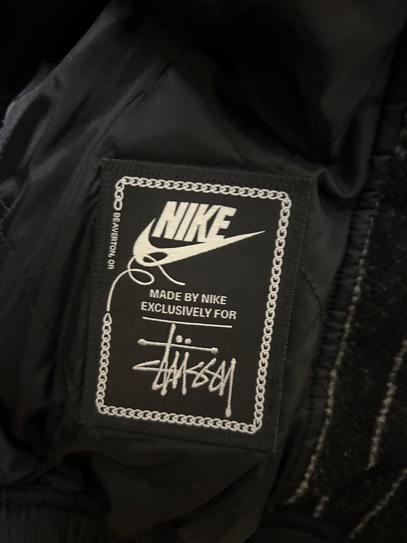 Stussy x Nike ストライプウールジャケット