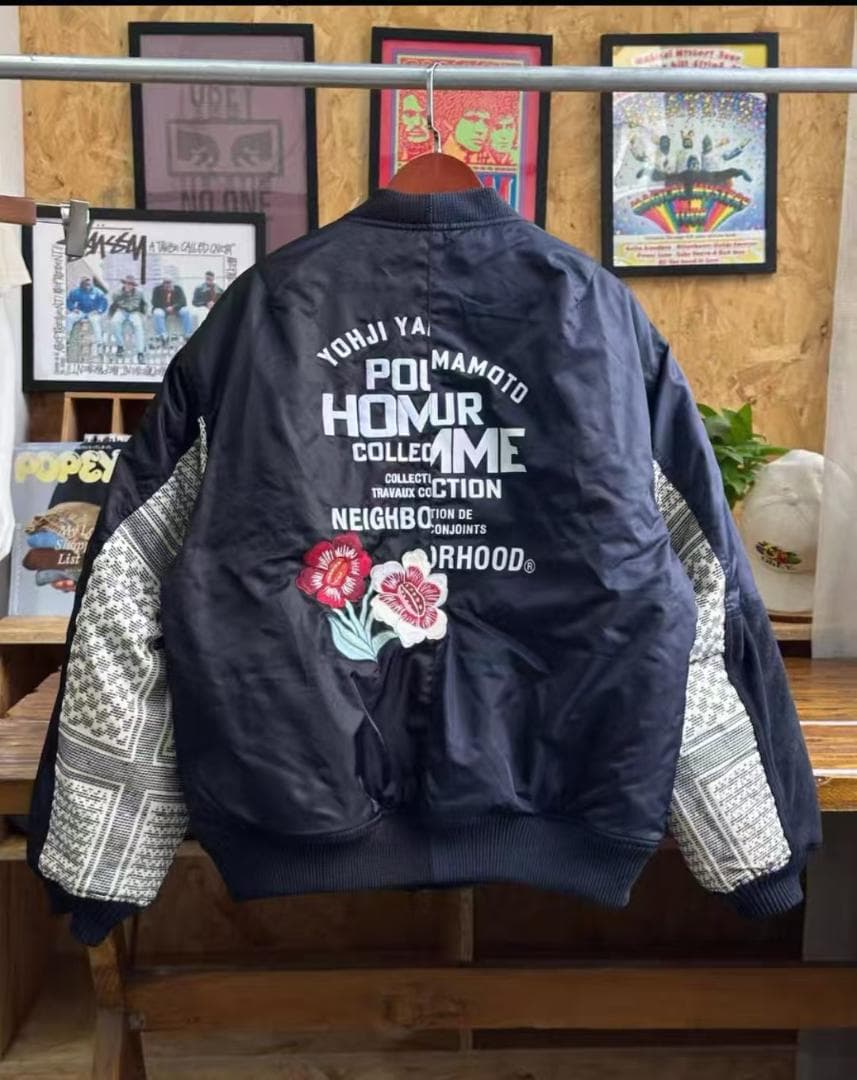NEIGHBORHOOD x YohjiYamamoto MA-1ジャケットL