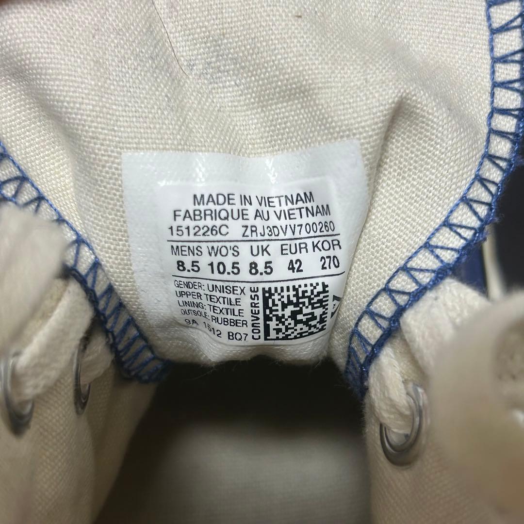 【極美品　廃盤】CONVERSE CT70 HI NAVY 27㌢　旧パッチ