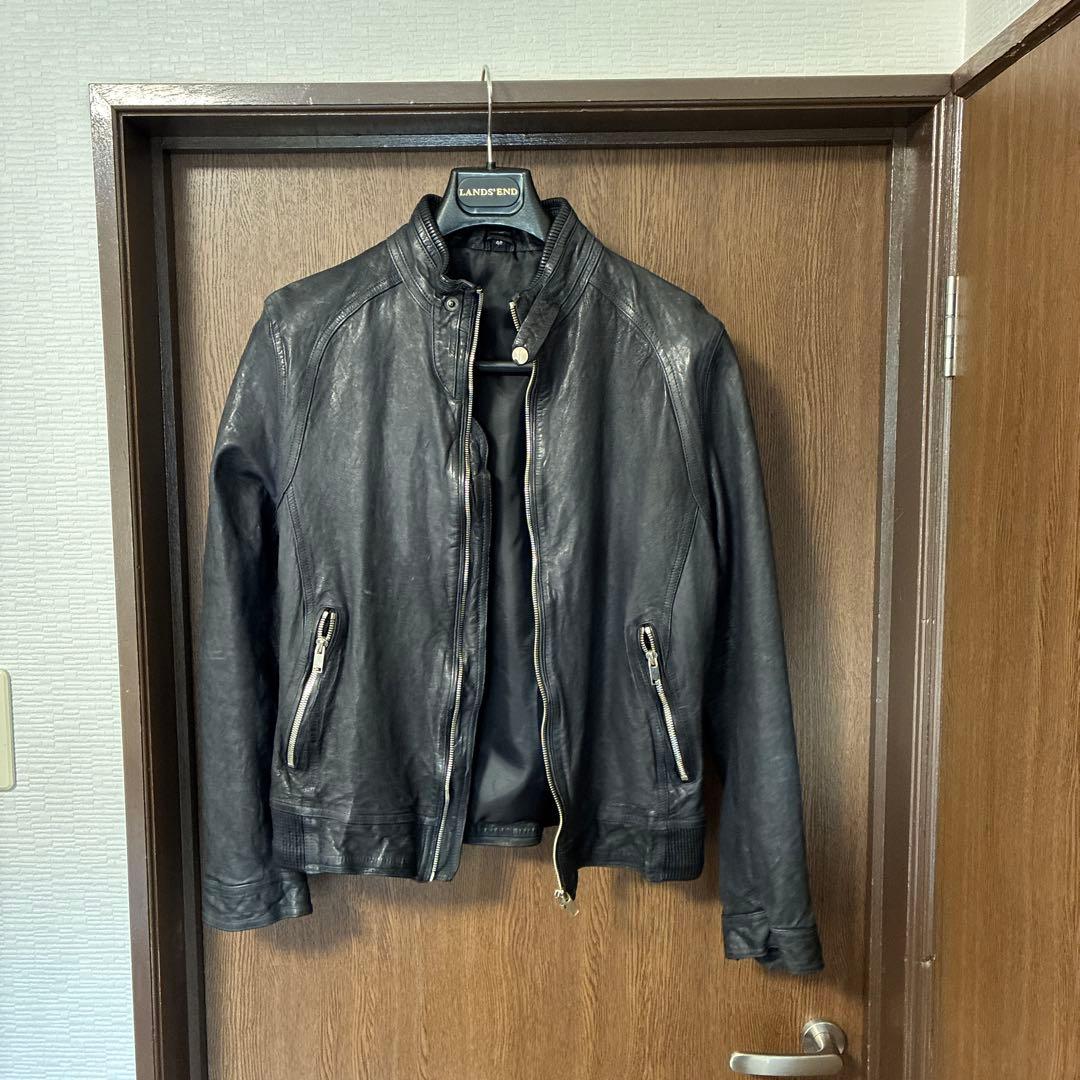 シングルレザージャケット　羊革　韓国　新品