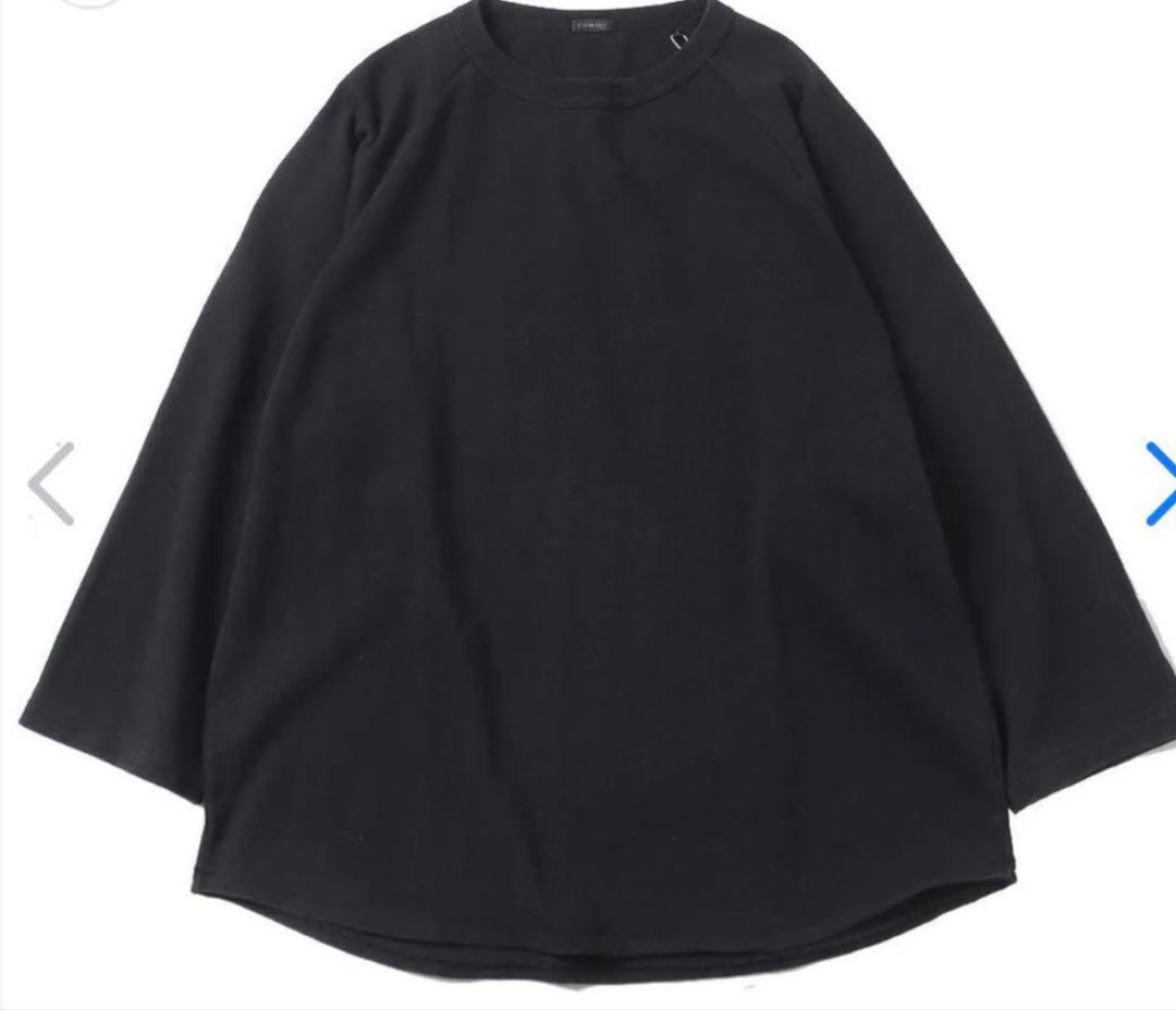 【新品未使用品】comoli コットンジャージ ベースボールTシャツ　サイズ2