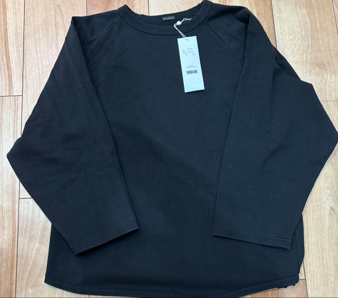 【新品未使用品】comoli コットンジャージ ベースボールTシャツ　サイズ2