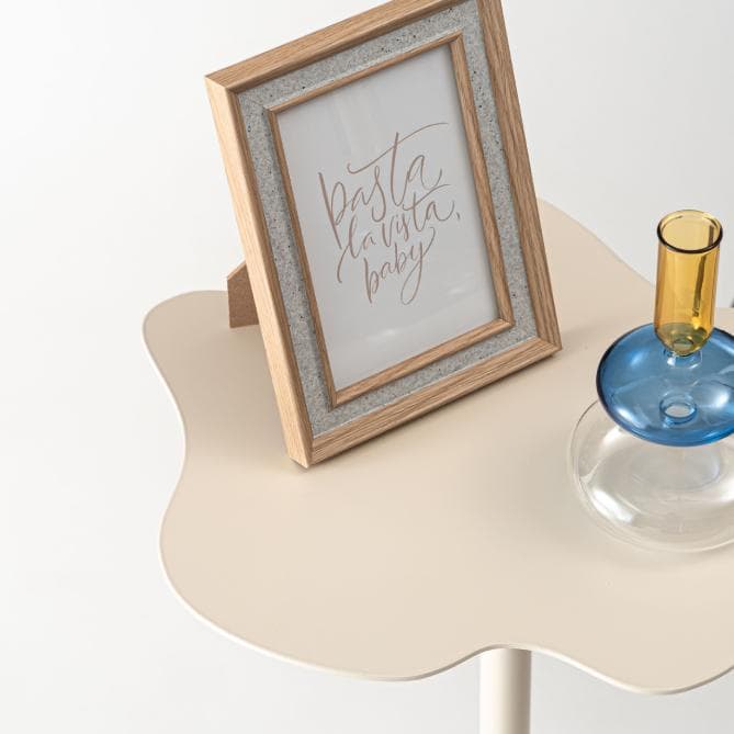 モダン テーブル アイボリー ソファーテーブル ベッドサイドテーブル おしゃれ