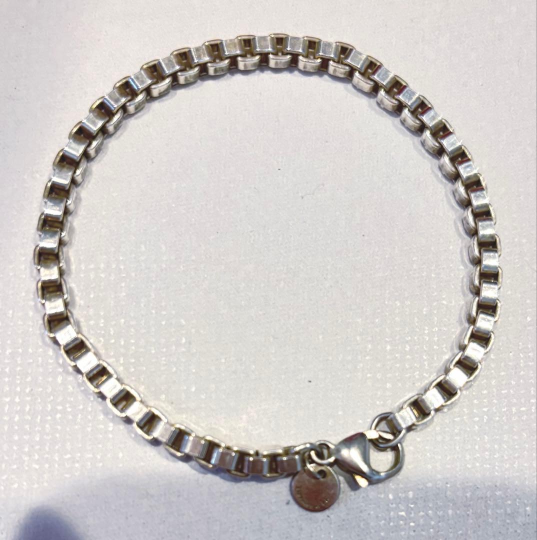 緊急セール‼️写真追加　ティファニー　ベネチアンリンクブレスレット　17cm 箱無