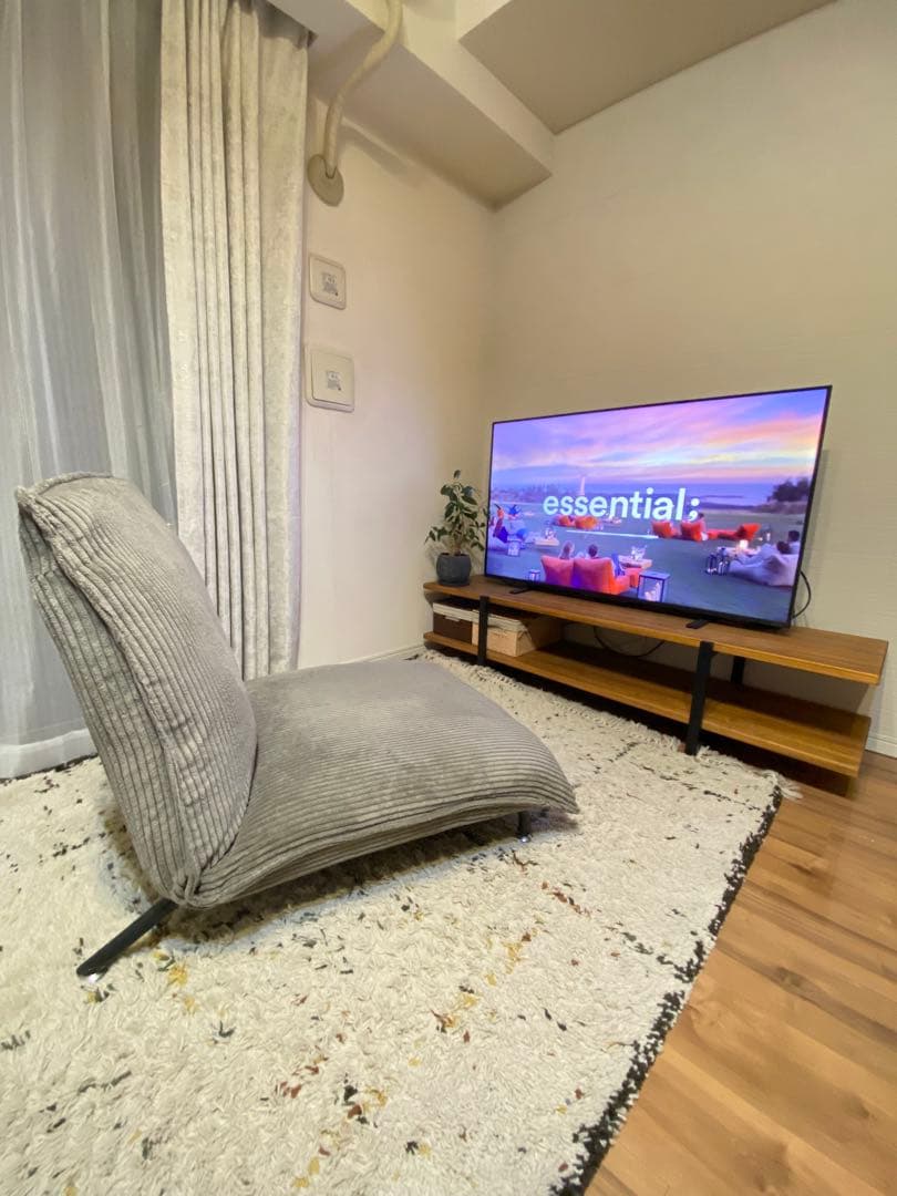 【再値下げ！】【１人用ソファ】コーデュロイ＆リクライニング付き