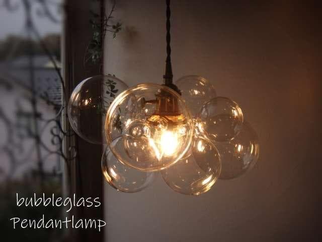 バブルガラスペンダントランプクリアバブルランプガラスボールペンダントライト