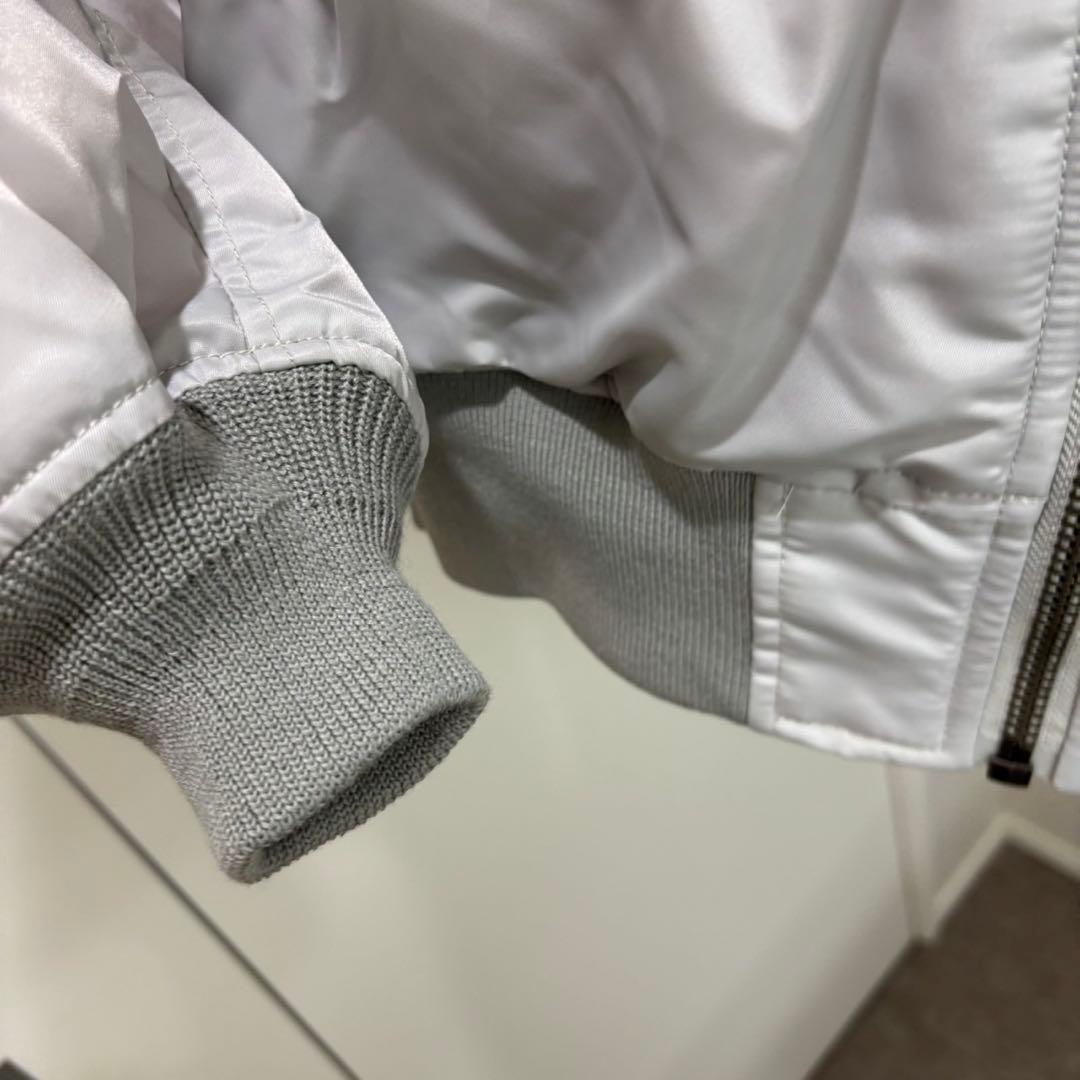 試着のみ✨ ビームス MA-1リラックスフィット フライトジャケット シルバー