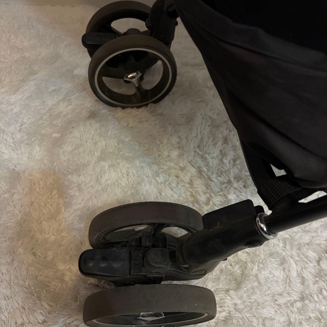 美品 Aprica アップリカ ラクーナビッテクッション　ベビーカー　レザー