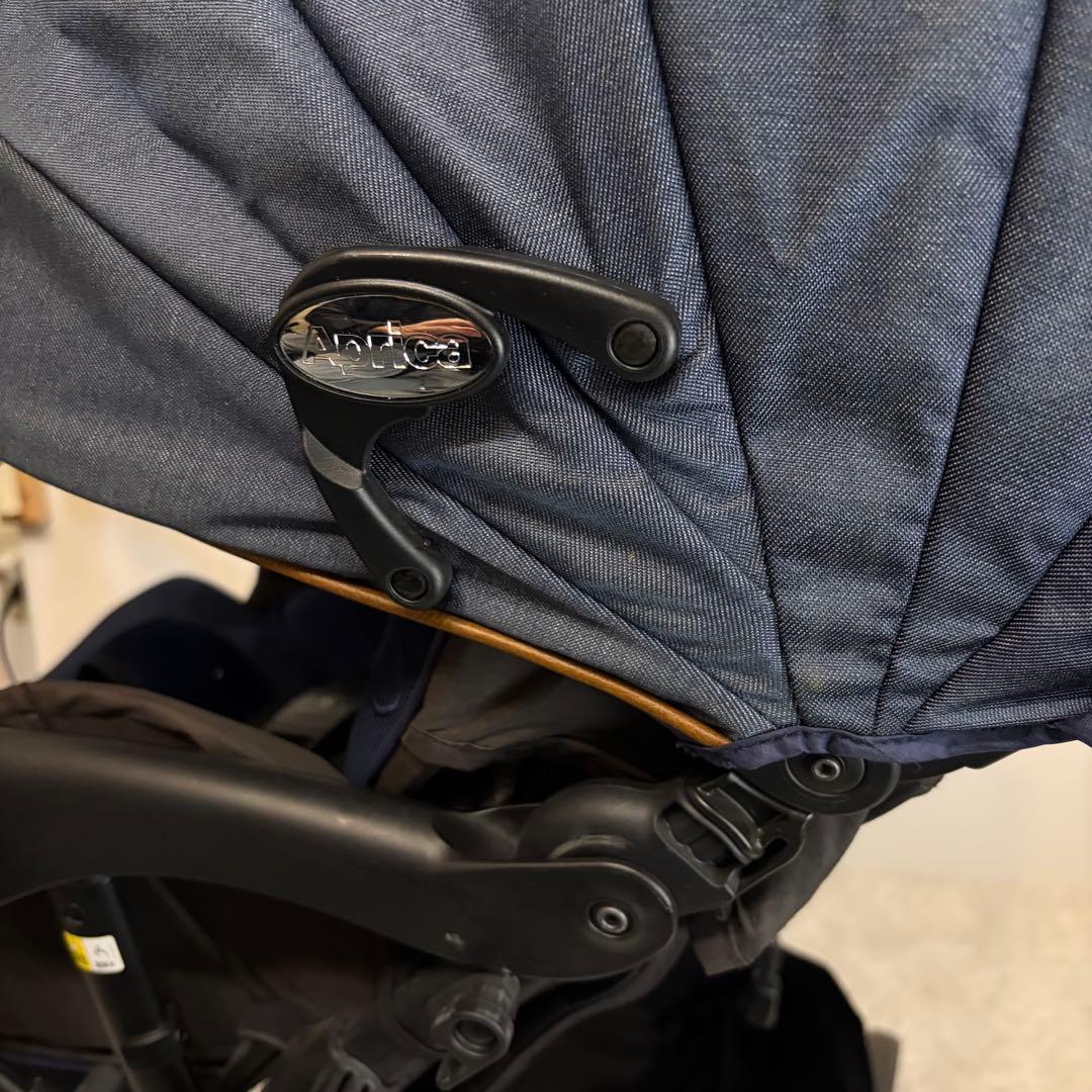 美品 Aprica アップリカ ラクーナビッテクッション　ベビーカー　レザー