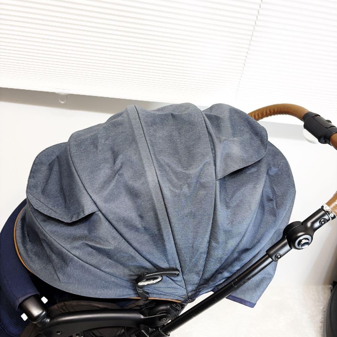 美品 Aprica アップリカ ラクーナビッテクッション　ベビーカー　レザー