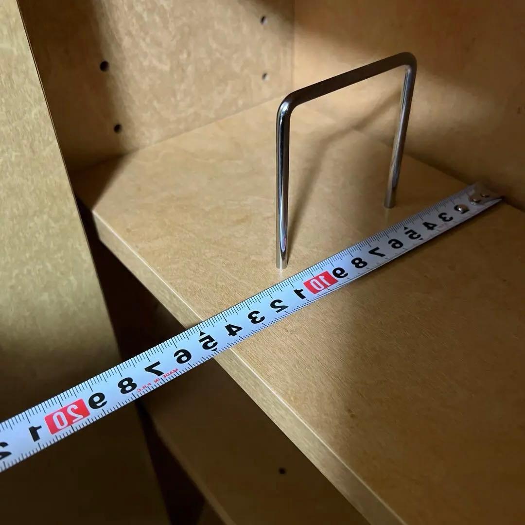 スライドキャスター式すき間収納本棚3列