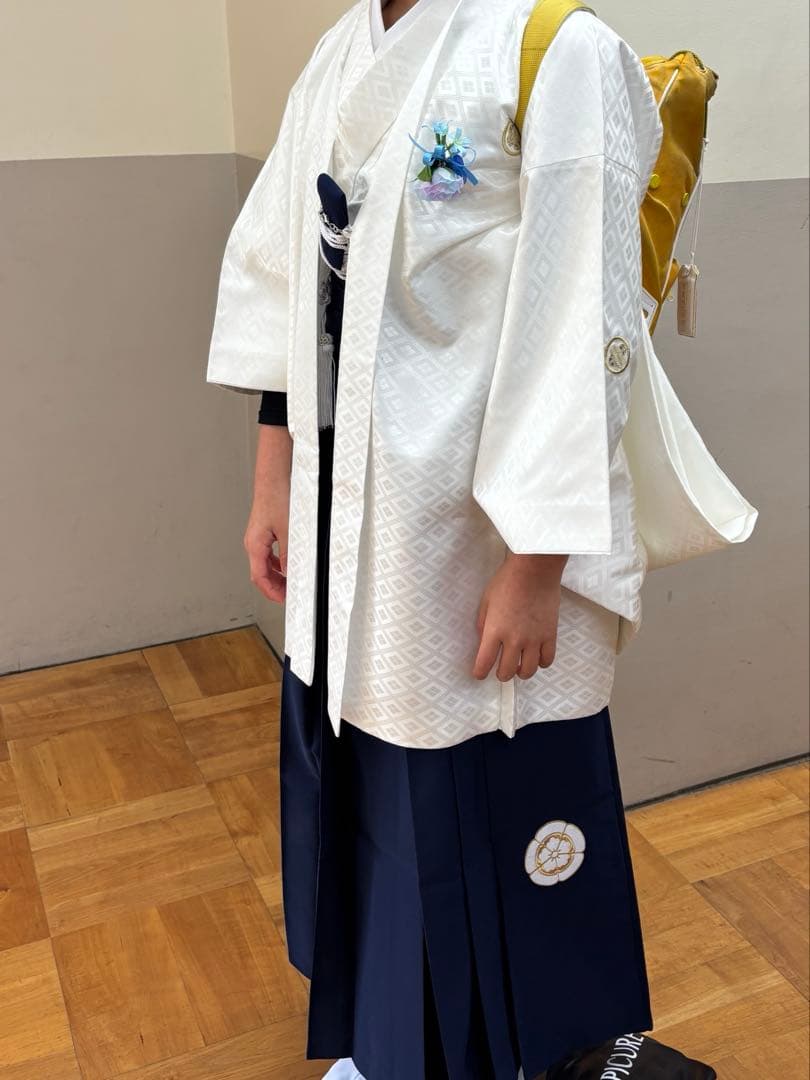 小学生男児袴、足袋、雪駄付き/卒業式/小学生/袴/足袋/雪駄/フル装備