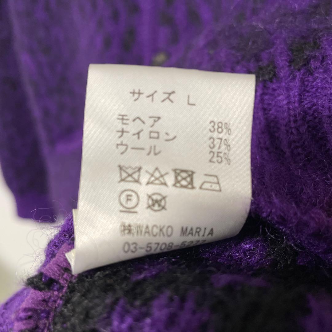 トップス WACKOMARIA LEOPARD HEAVY MOHAIR CARDIGAN