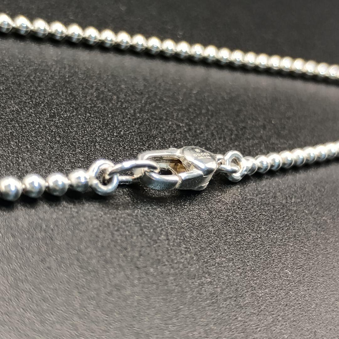 【美品】GUCCI ボールチェーン ネックレス 50cm ユニセックス S925