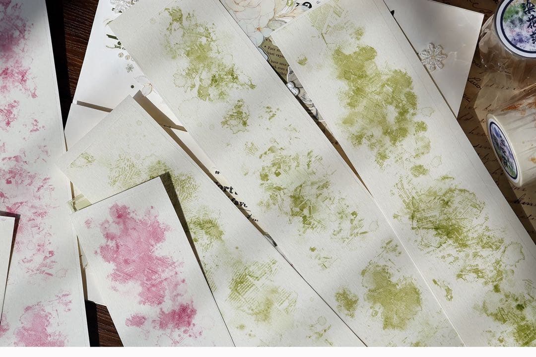 小白家文創《染花落》海外マスキングテープ　マステ 【2211】