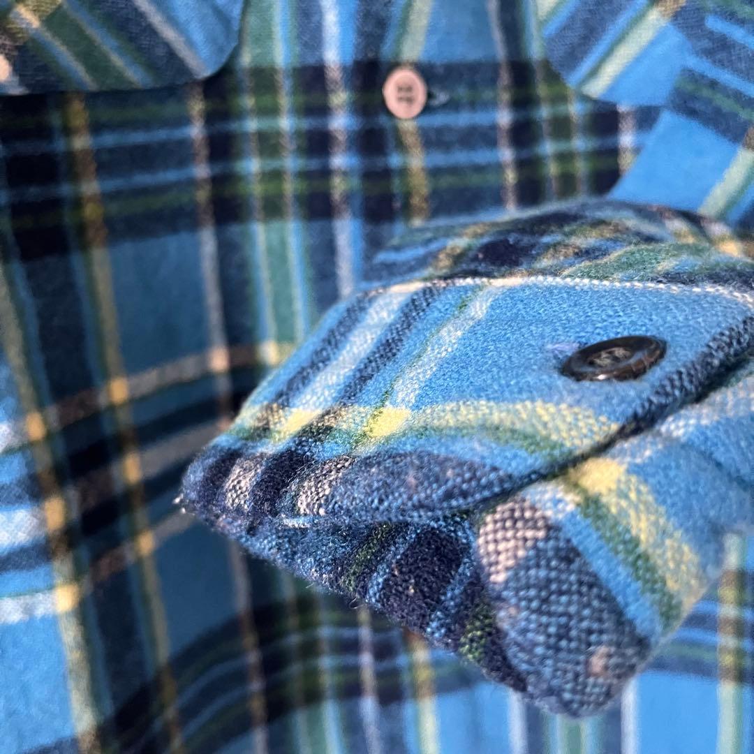 60s PENDLETON ペンドルトン ボードシャツ ウールシャツ ブルー