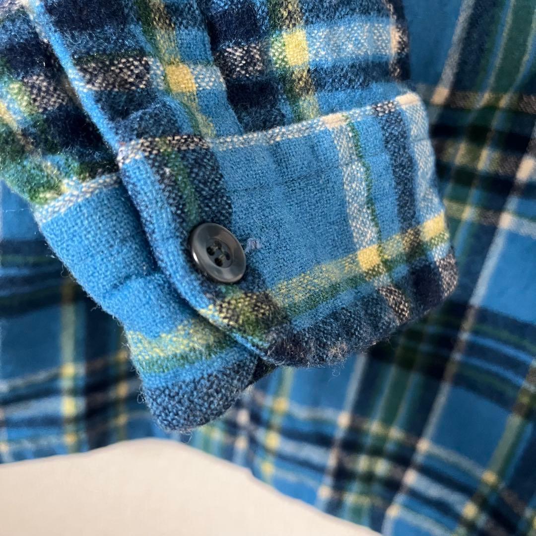 60s PENDLETON ペンドルトン ボードシャツ ウールシャツ ブルー