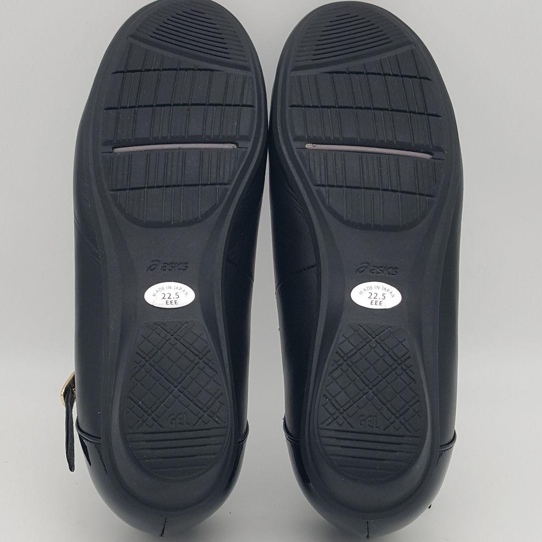 アシックス PEDALA レザー ストラップ付きパンプス コンフォートシューズ