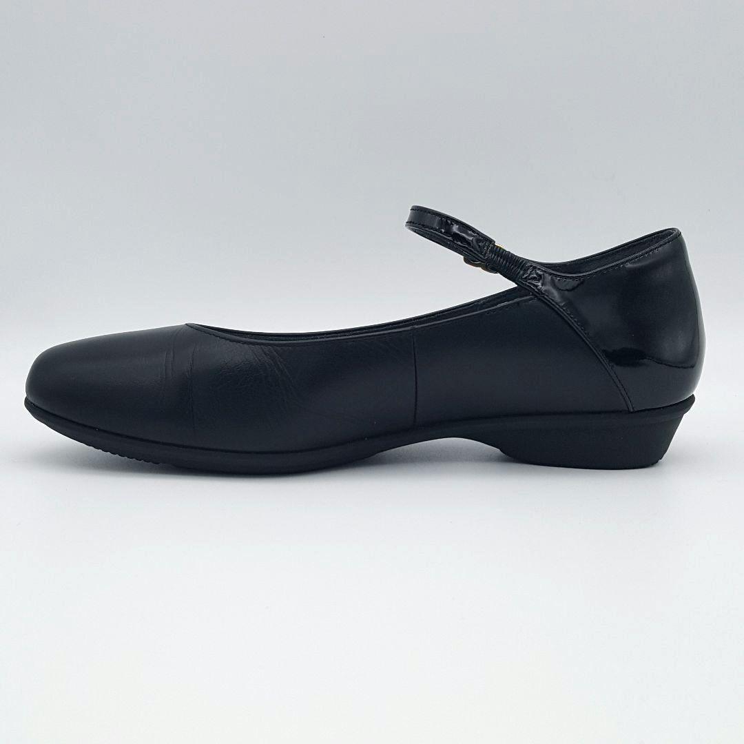 アシックス PEDALA レザー ストラップ付きパンプス コンフォートシューズ