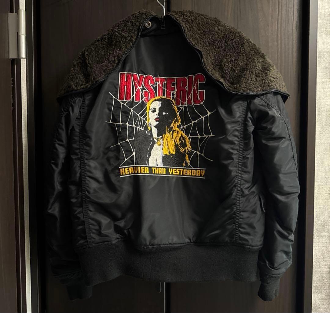 HYSTERIC ブラック MA-1ジャケット