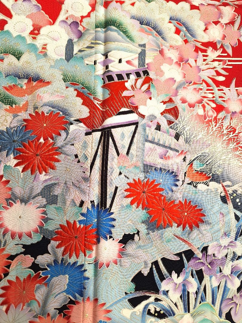 着物リメイクワンピース3664