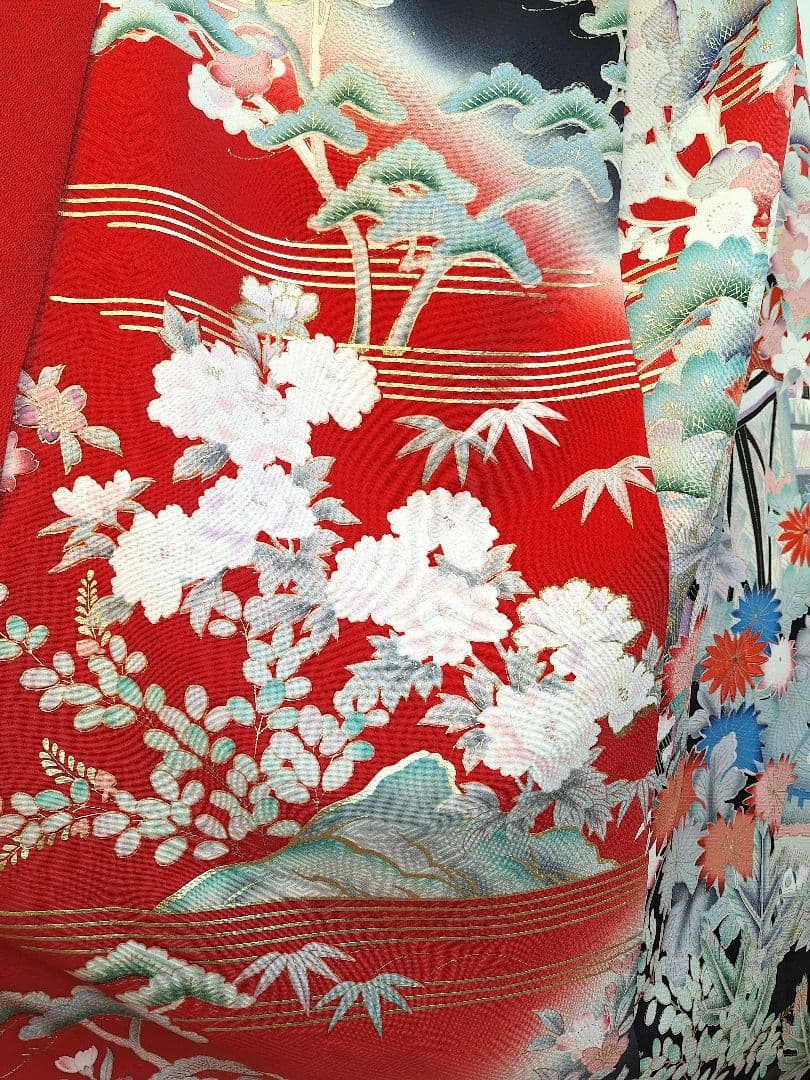 着物リメイクワンピース3664