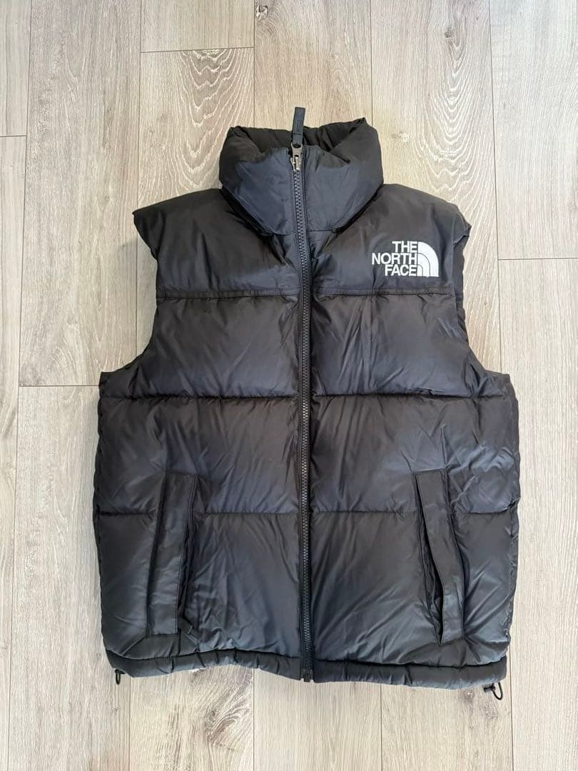 THE NORTH FACE ブラック ヌプシダウンベスト レディースML